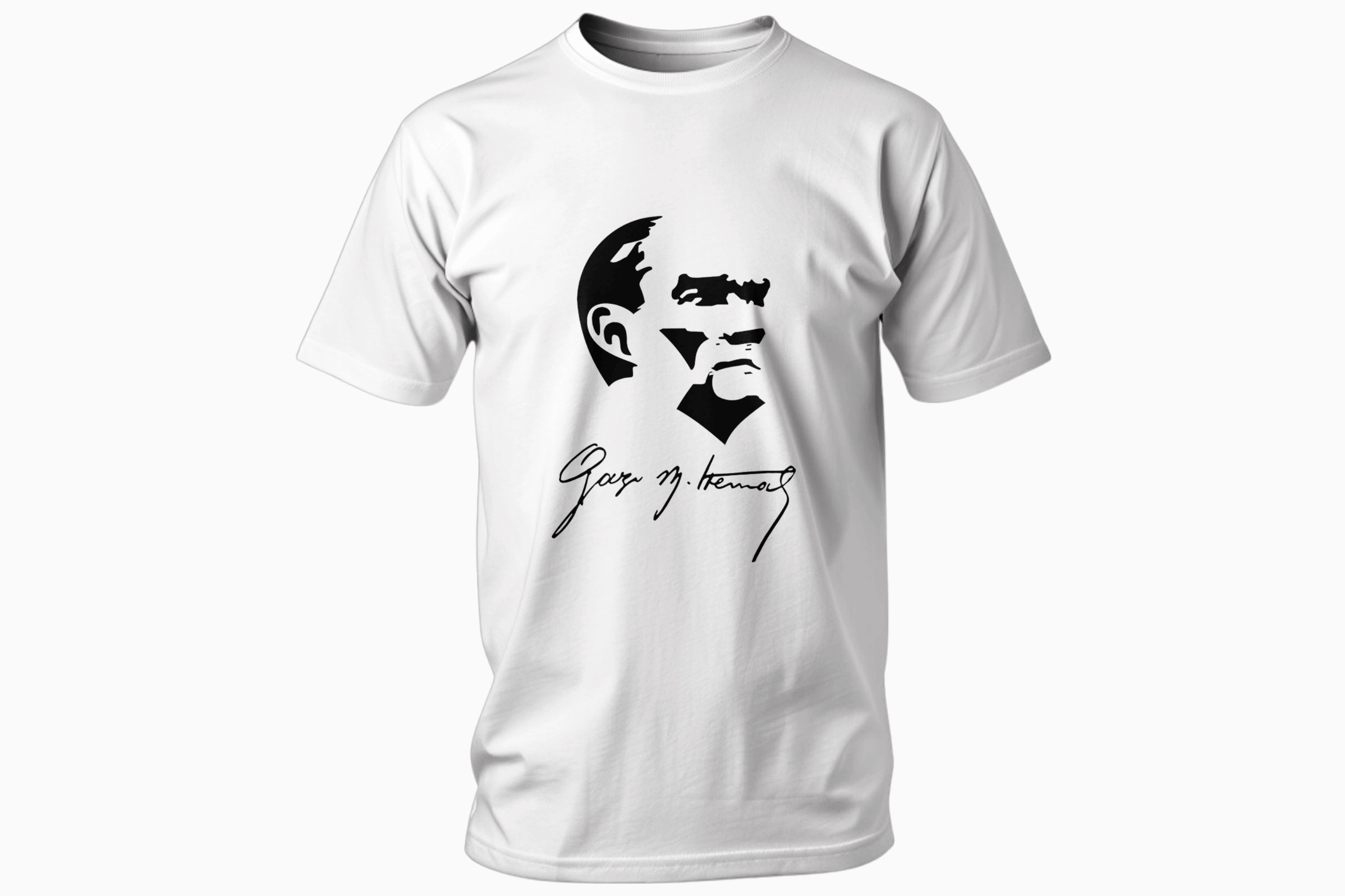 Atatürk Silüeti ve İmzası Temalı Tişört