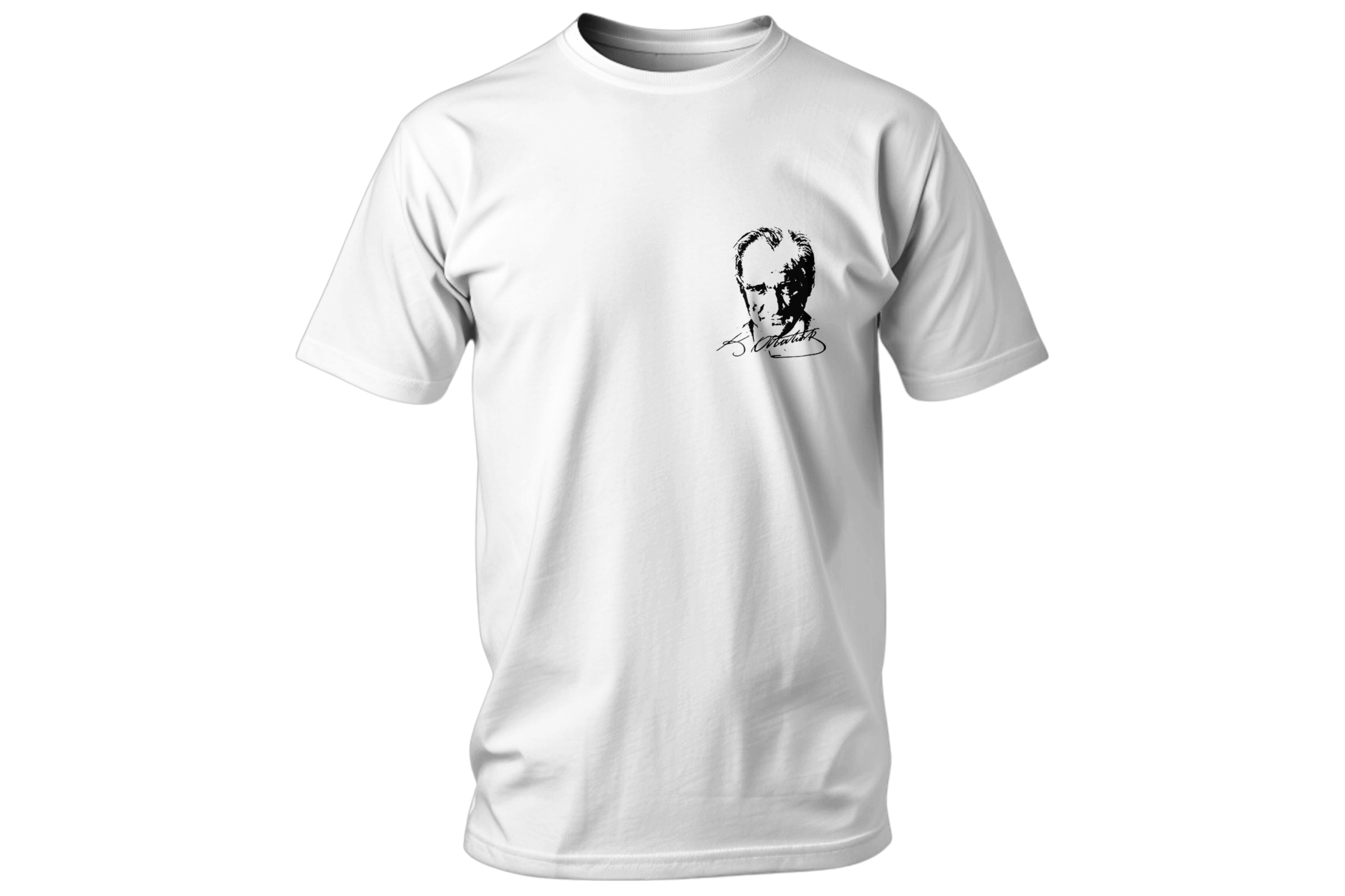 Atatürk Portresi ve İmzası Temalı Tişört