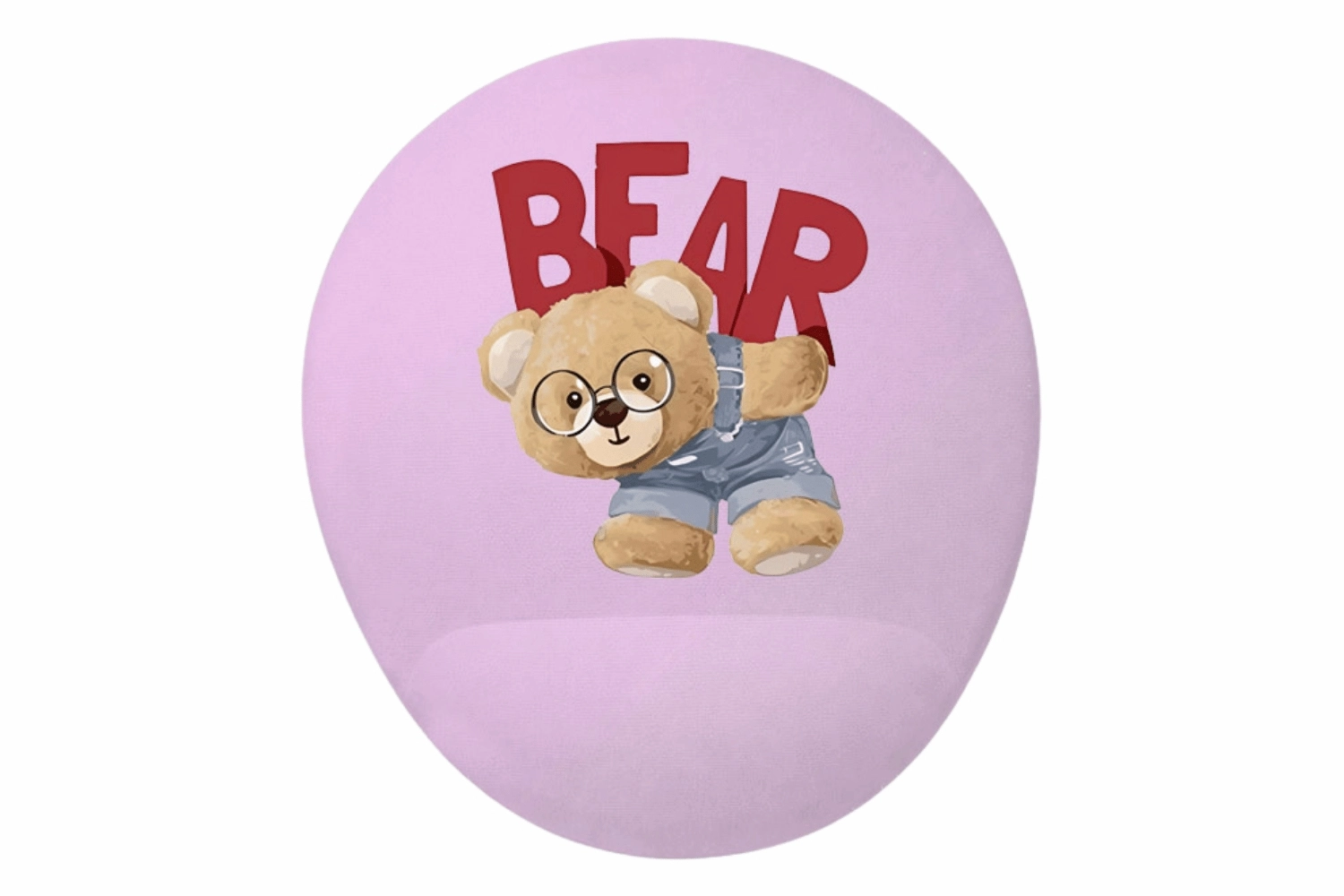 Süblimasyon Bilek Destekli Oval Mouse Pad - 20x22cm