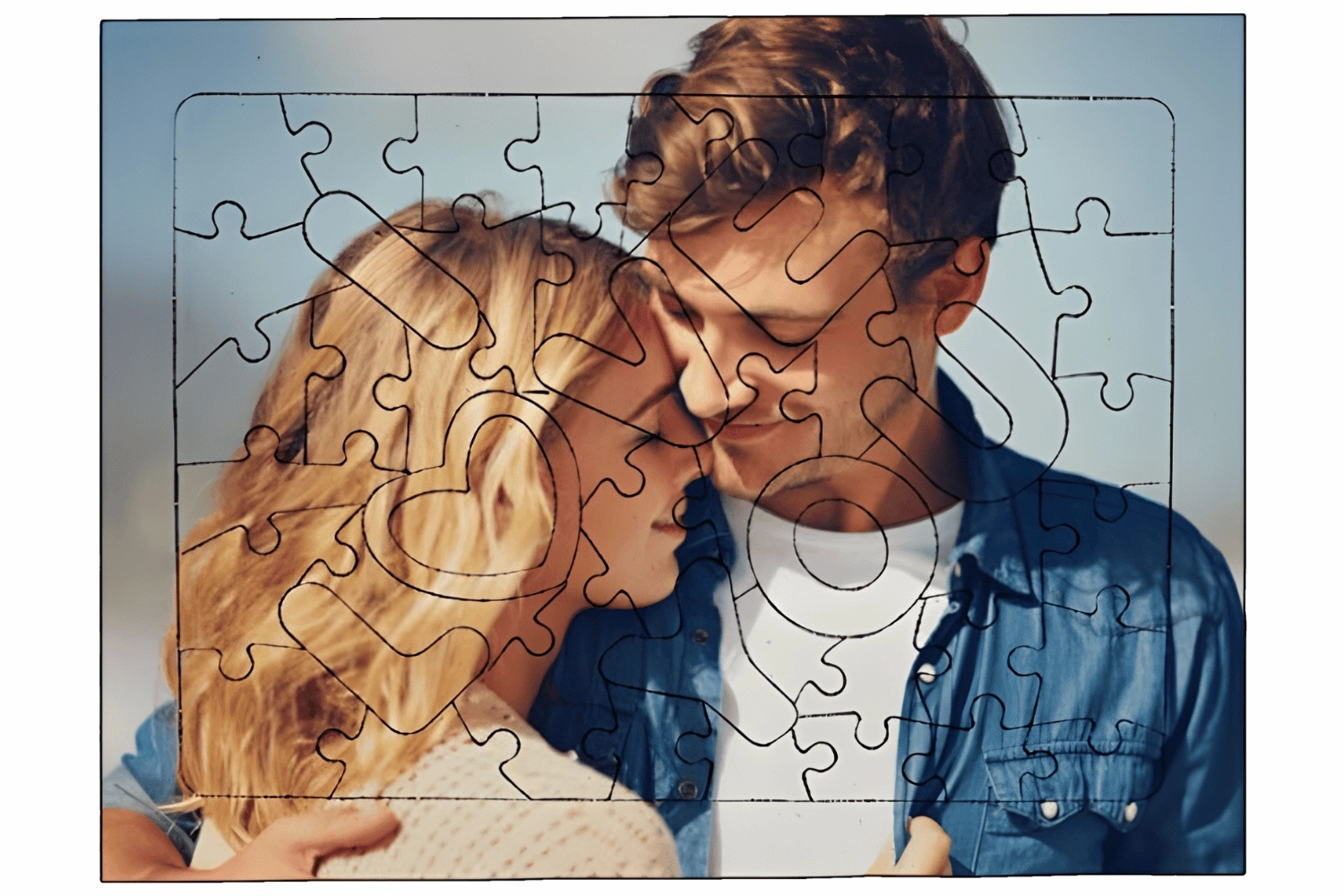 Süblimasyon Love Puzzle A4 - 48 Parça