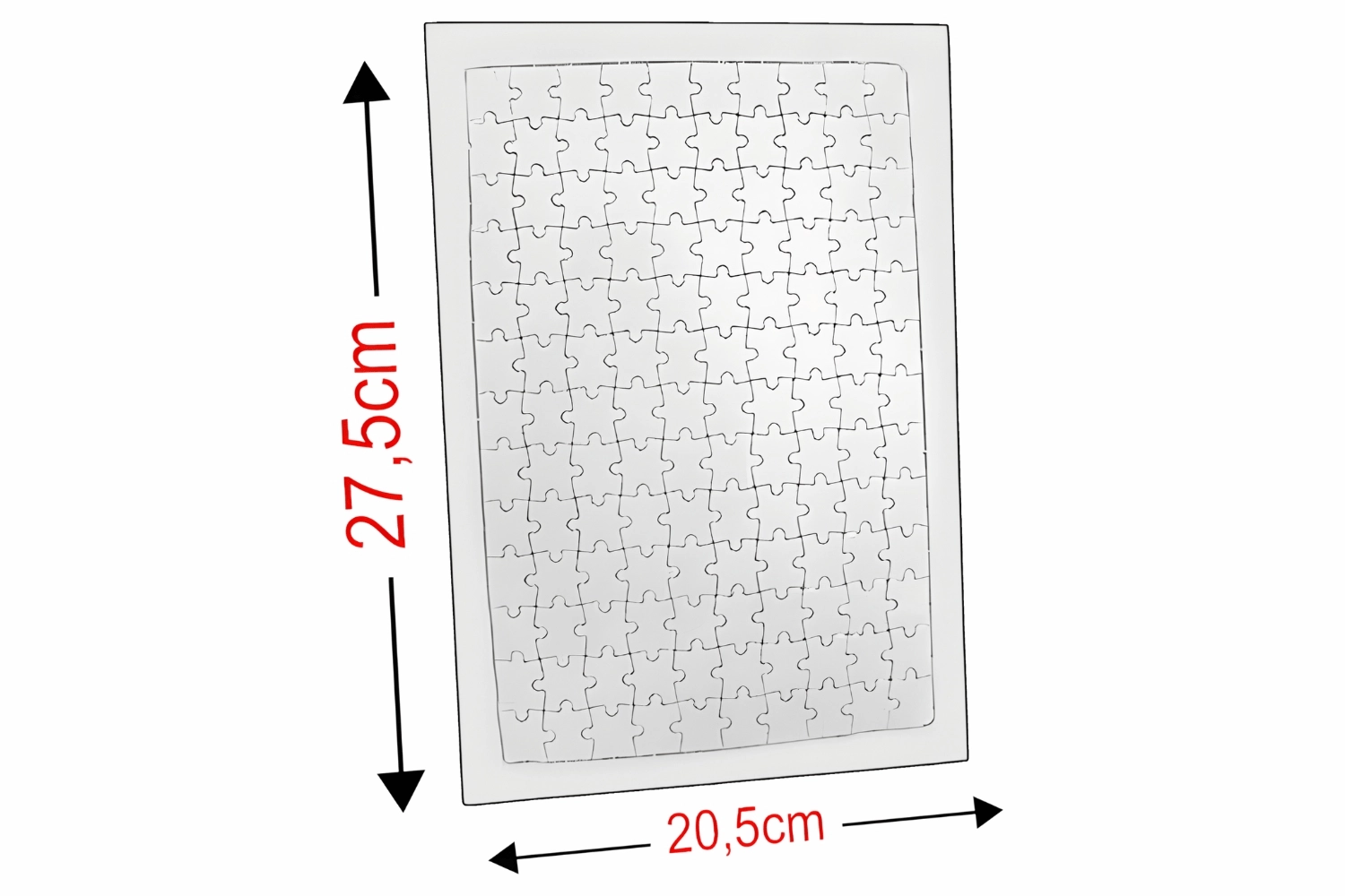 Süblimasyon Dikdörtgen Puzzle A4 - 99 Parça