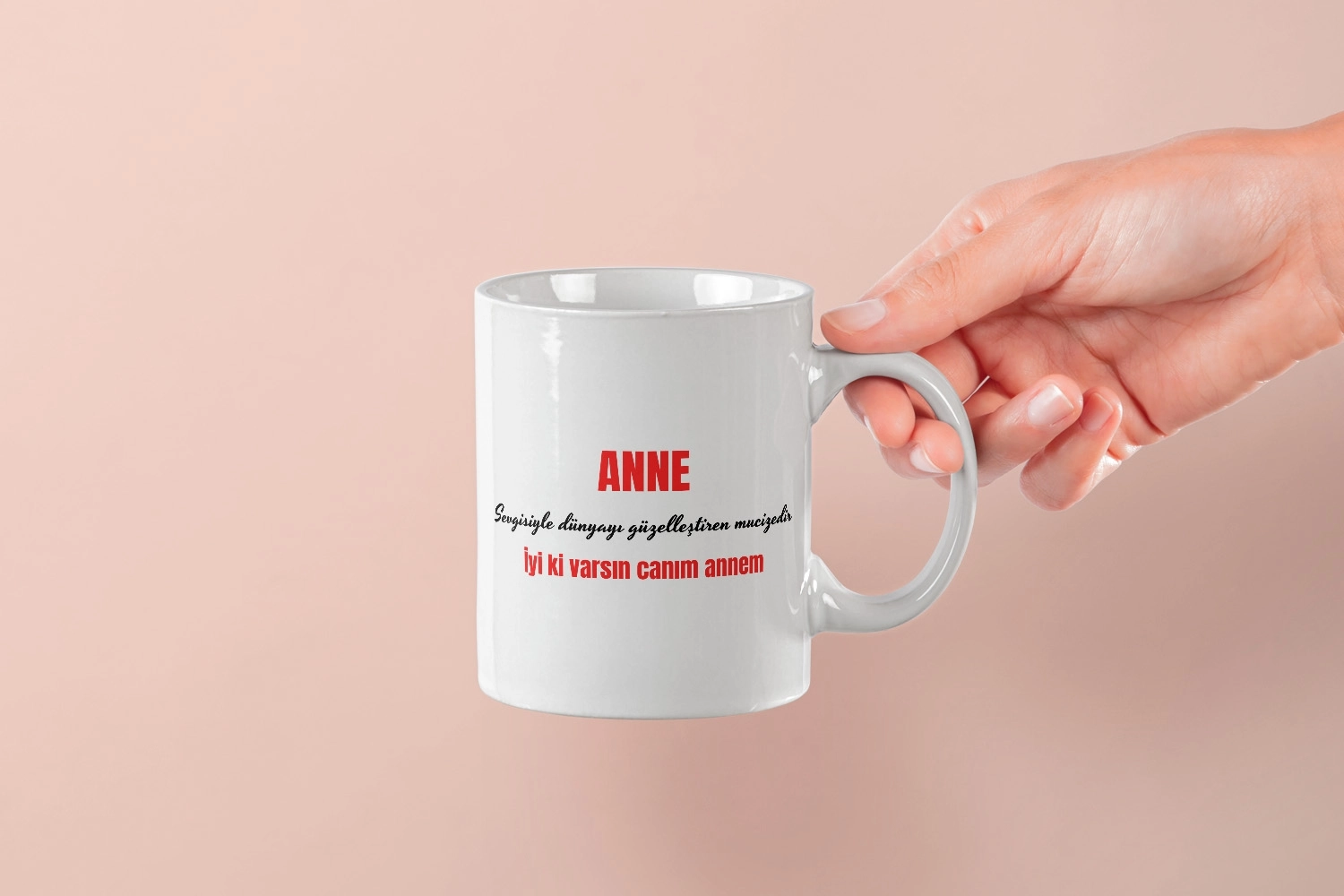 ’’İyi Ki Varsın Canım Annem’’ Tasarımlı Kupa - Anneler Günü Hediyesi