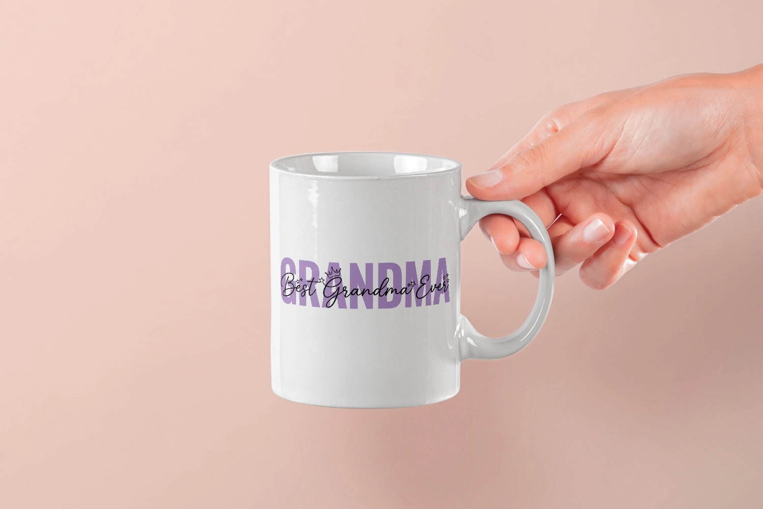’’Best Grandma Ever’’ Yazılı Tasarım Kupa - Büyükanneye Hediye