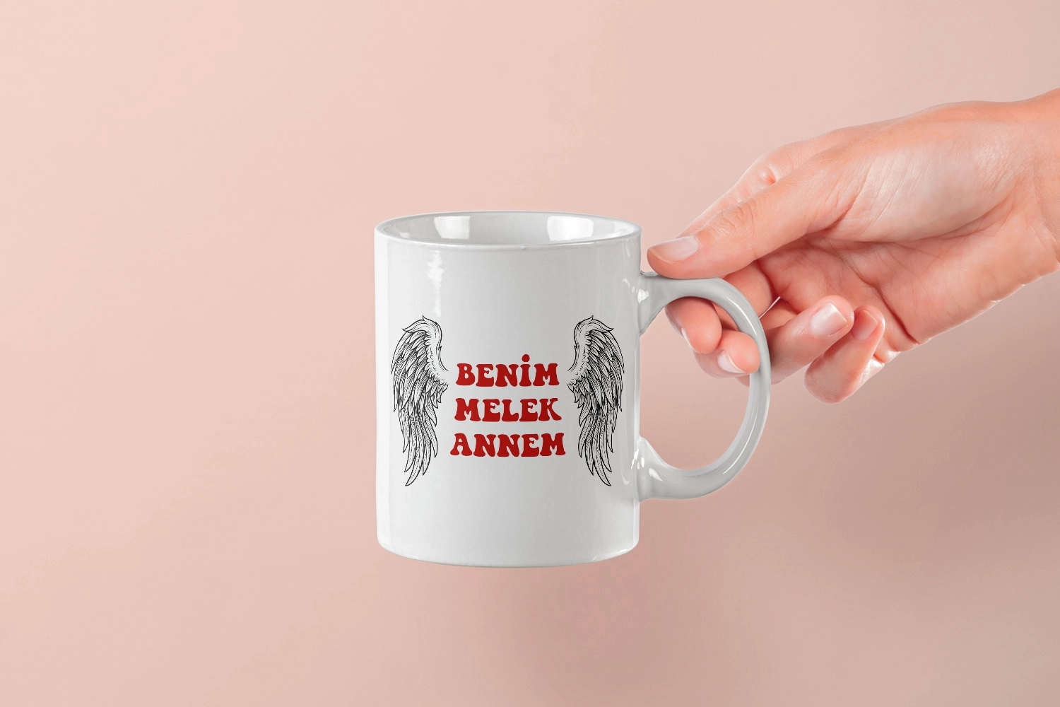 ’’Benim Melek Annem’’ Kanat Tasarımlı Kupa