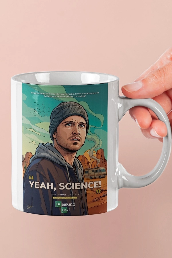Breaking Bad Jesse Pinkman ’’Yeah Science’’ Fan Art Kupa