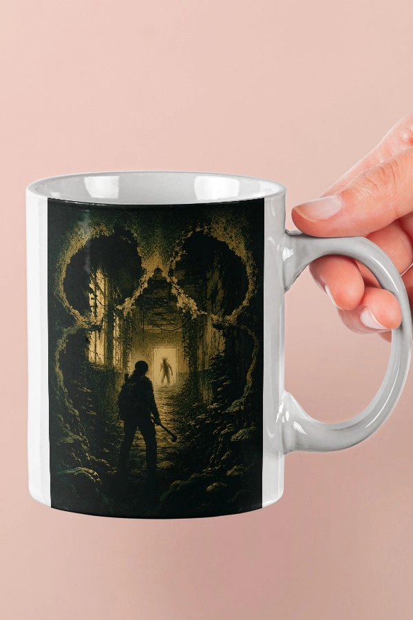 Kurukafa İllüzyonu ve Clicker The Last of Us Fan Art Kupa