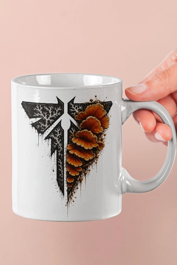 Ateşböceği ve Cordyceps Mantarı The Last of Us Fan Art Kupa