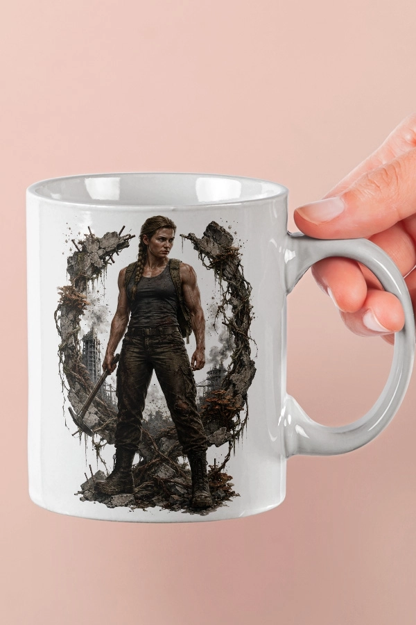 Abby Harabe Çemberli The Last of Us Fan Art Kupa