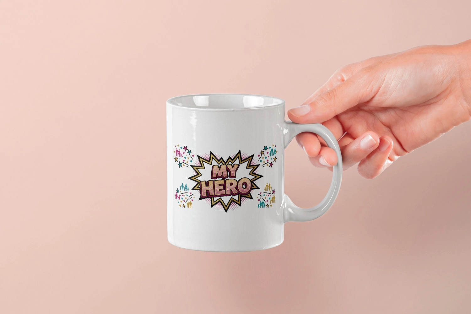 ’’My Hero’’ Pop-Art Tasarmı Kupa
