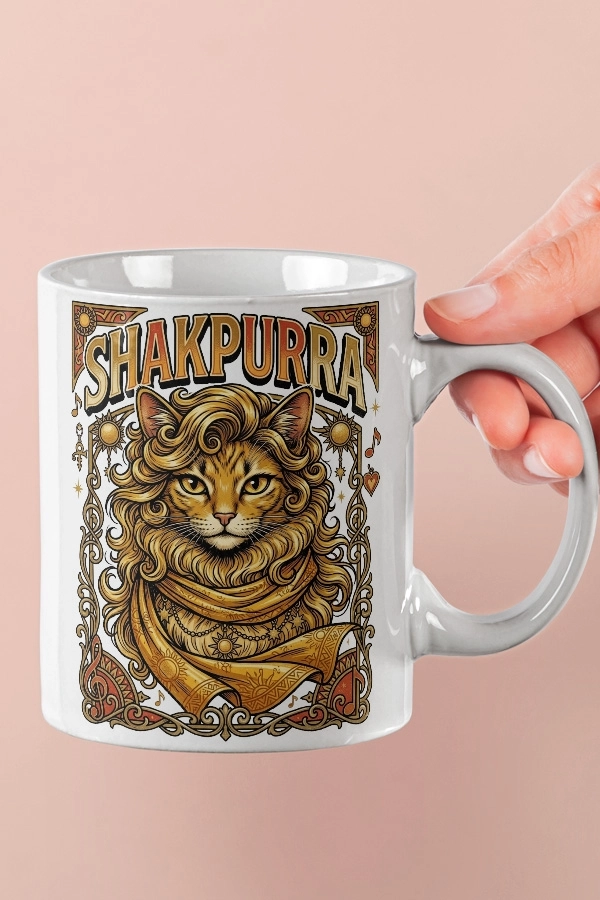 Shakira - Shakpurra Kedi Pop Tasarım Kupa