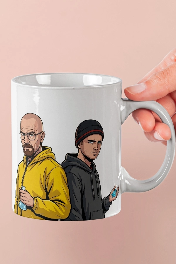 Breaking Bad Walter White & Jesse Pinkman Fan Art Kupa 