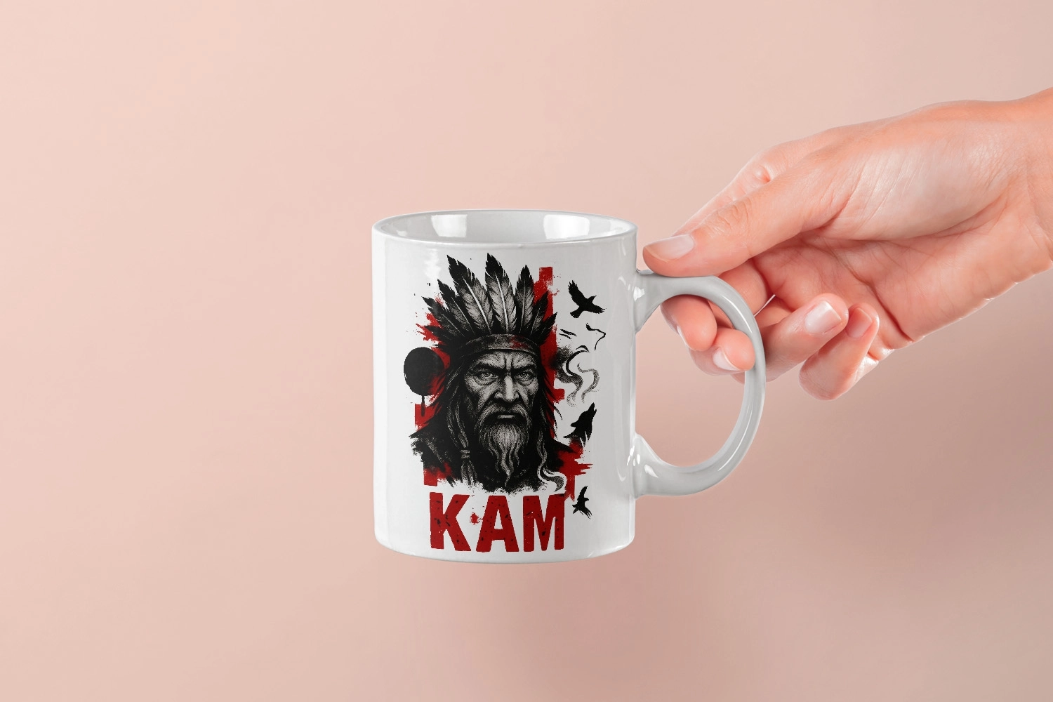 Bilge Kam: Ruhların Rehberi Tasarım Kupa 