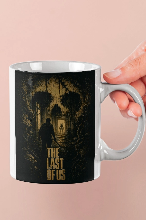 Kurukafa İllüzyonu ve Clicker The Last of Us Fan Art Kupa