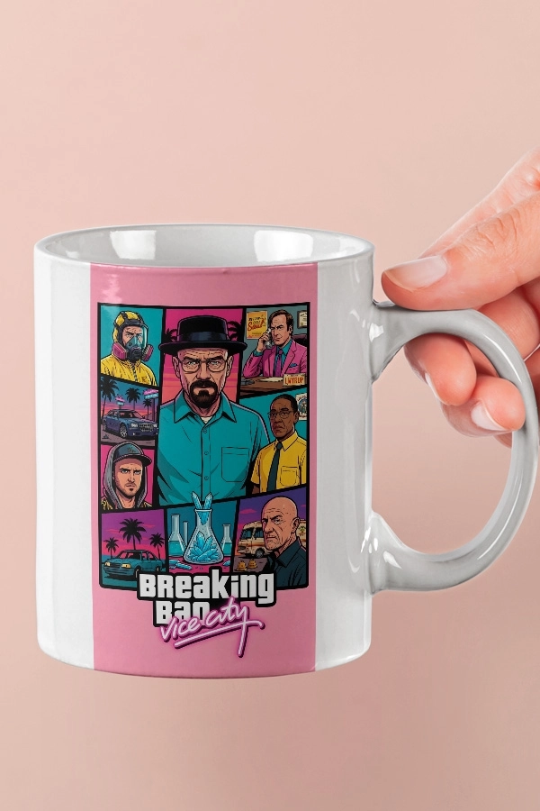 Breaking Bad Vice City Retro Stil Fan Art Kupa 
