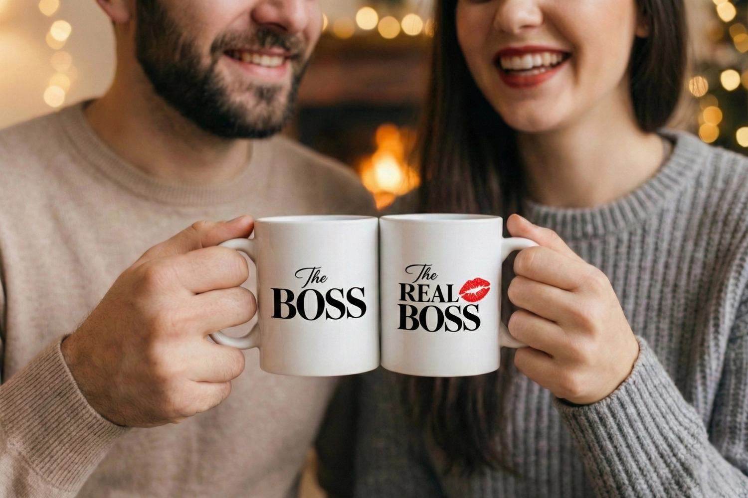 The Boss & The Real Boss – 2’li Kupa Seti | Sevgililer Günü Özel Tasarım