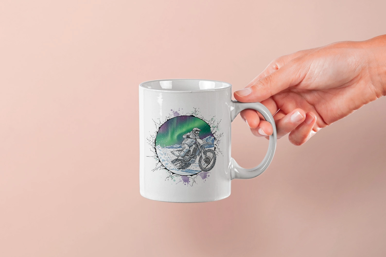 Aurora Kış Macerası - Enduro Off-Road Motor -Motosiklet Temalı Kupa