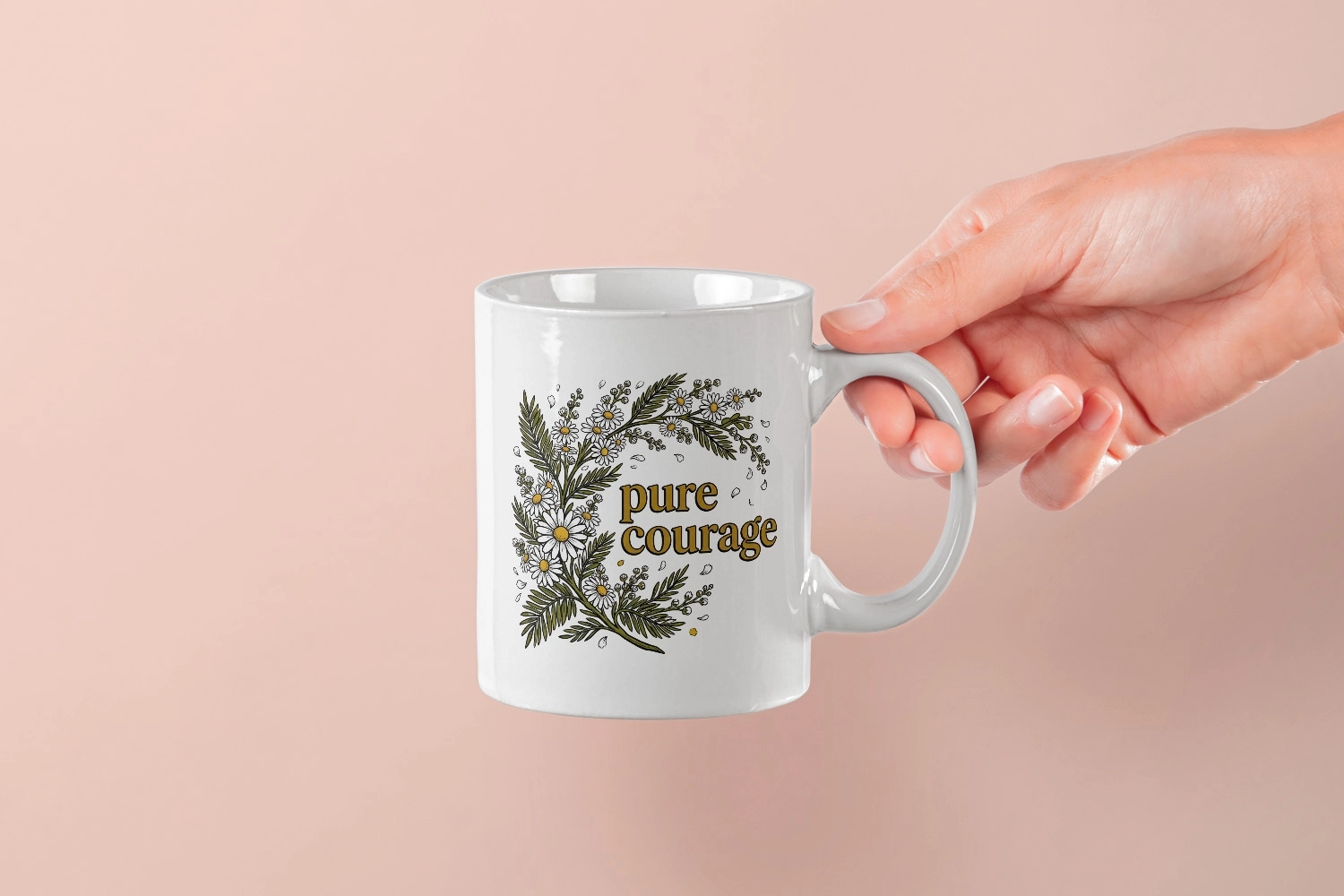 Papatya Esintili ’’Pure Courage’’ Tasarım Kupa