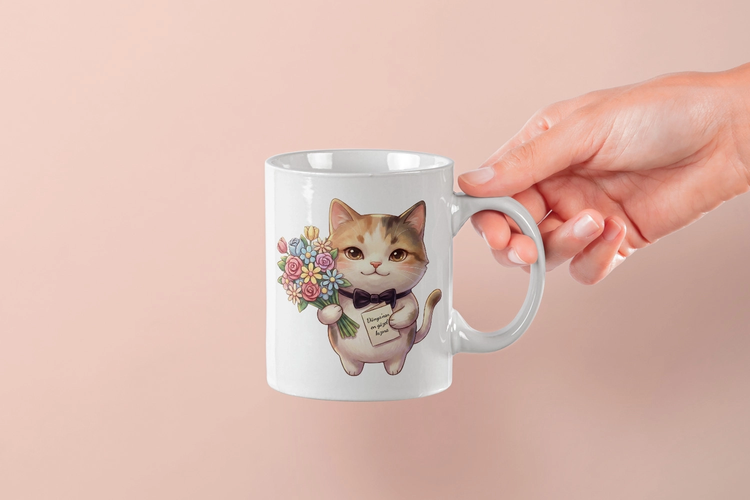 Kedi – Dünya’nın En Güzel Kızına Kupa Tasarımı – Sevgililer Günü Özel