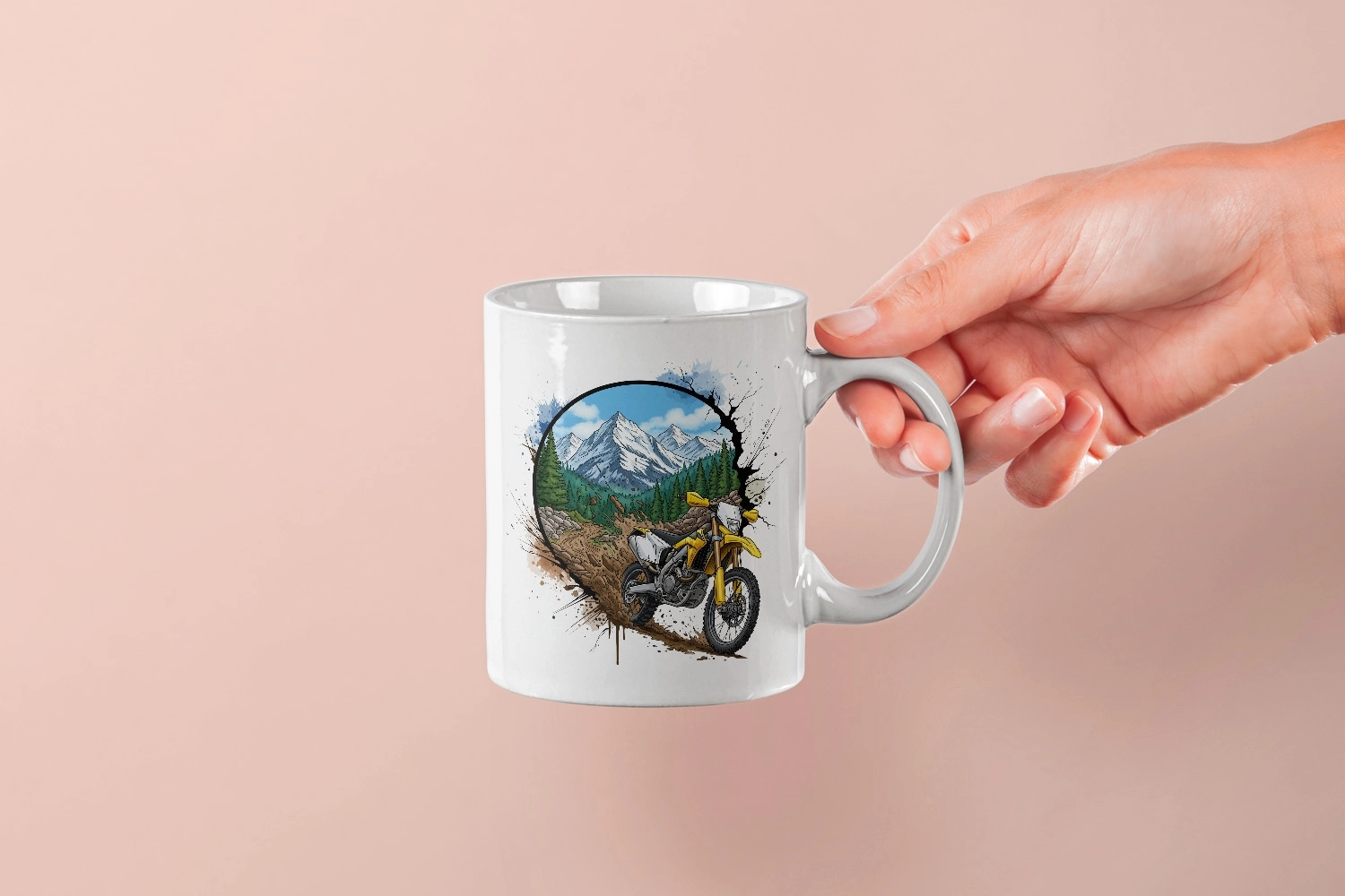 Zirve Rotası Sürüşü - Off-Road Enduro Motor -Motosiklet Temalı Kupa