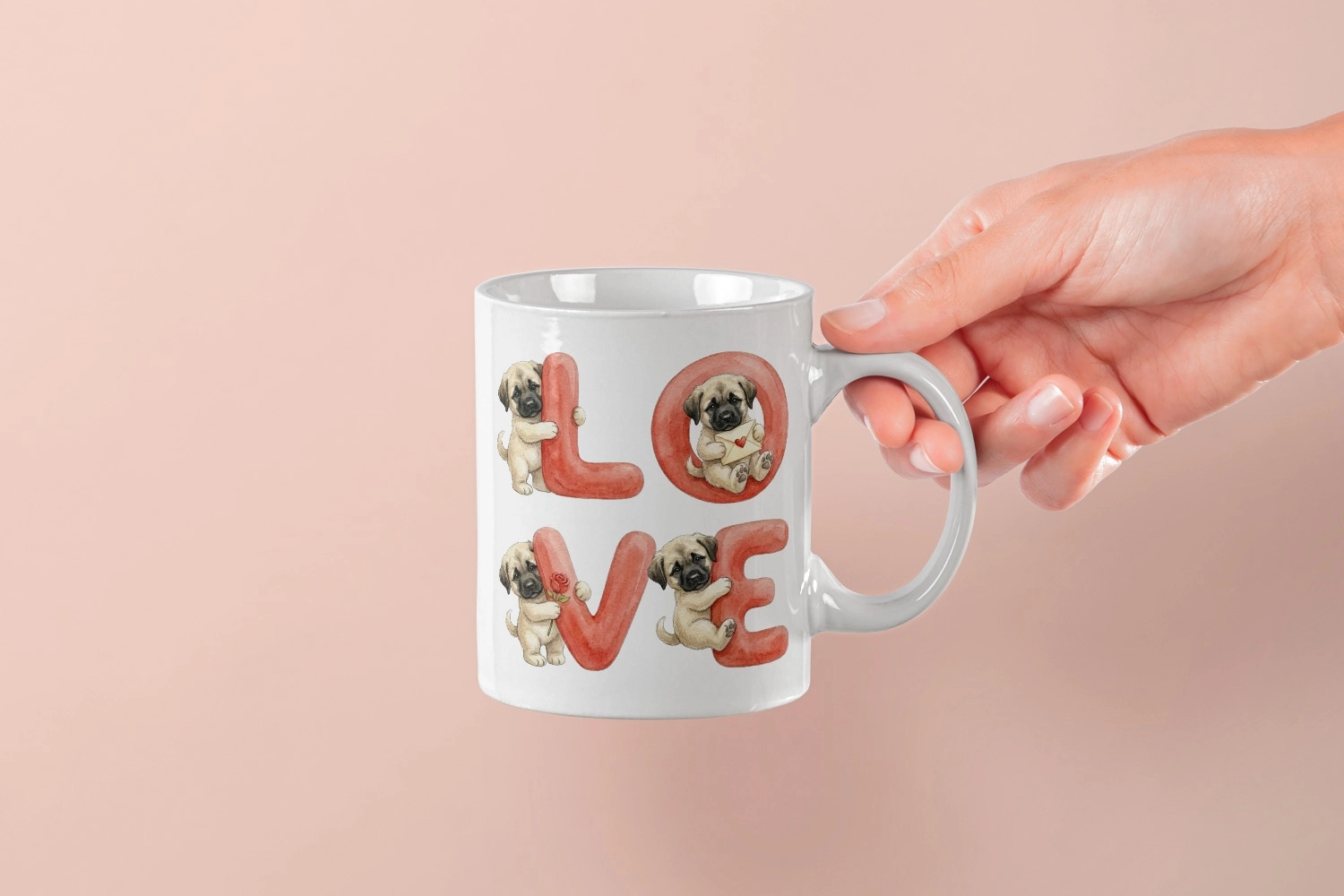 Kangal – LOVE Yazılı Sevgililer Günü Özel Tasarım Kupa