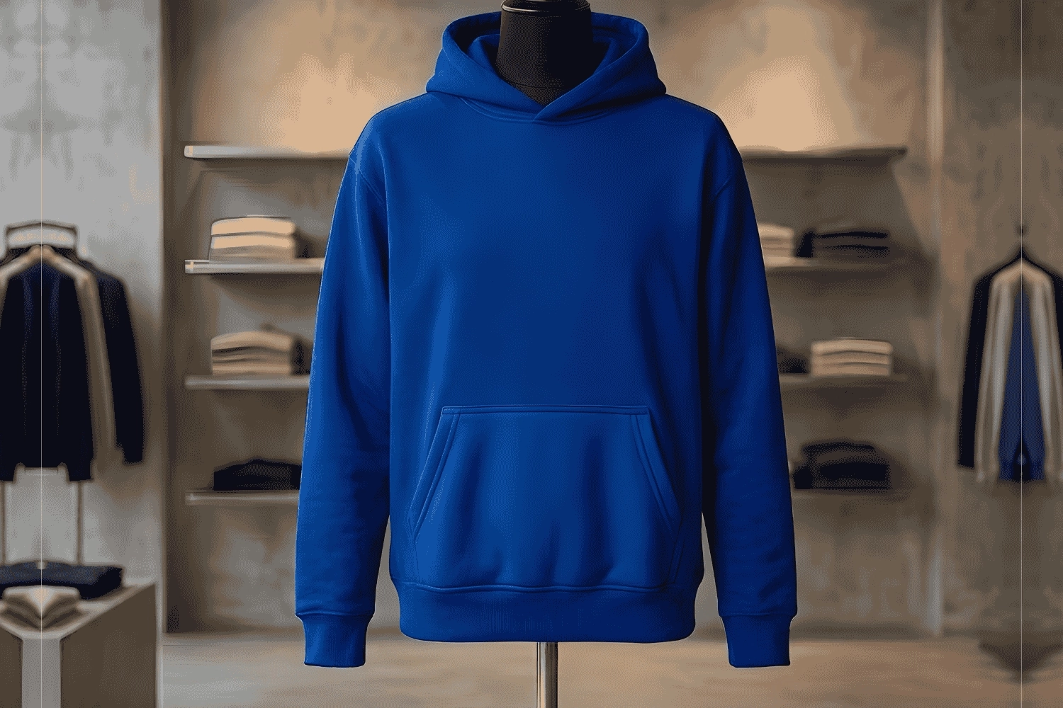 Klasik Hoodie - Saks Mavisi