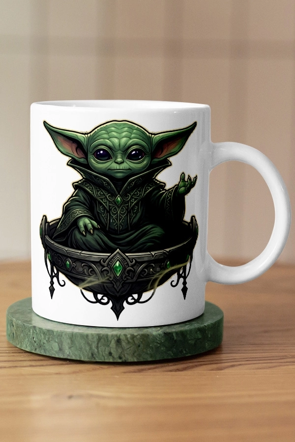 Star Wars Gotik Baby Yoda Fan Art Kupa