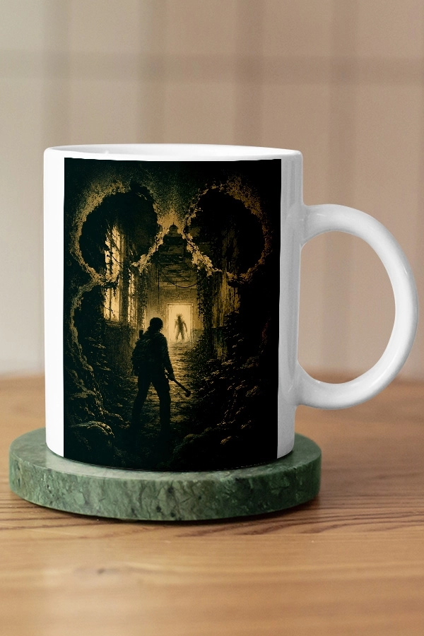 Kurukafa İllüzyonu ve Clicker The Last of Us Fan Art Kupa