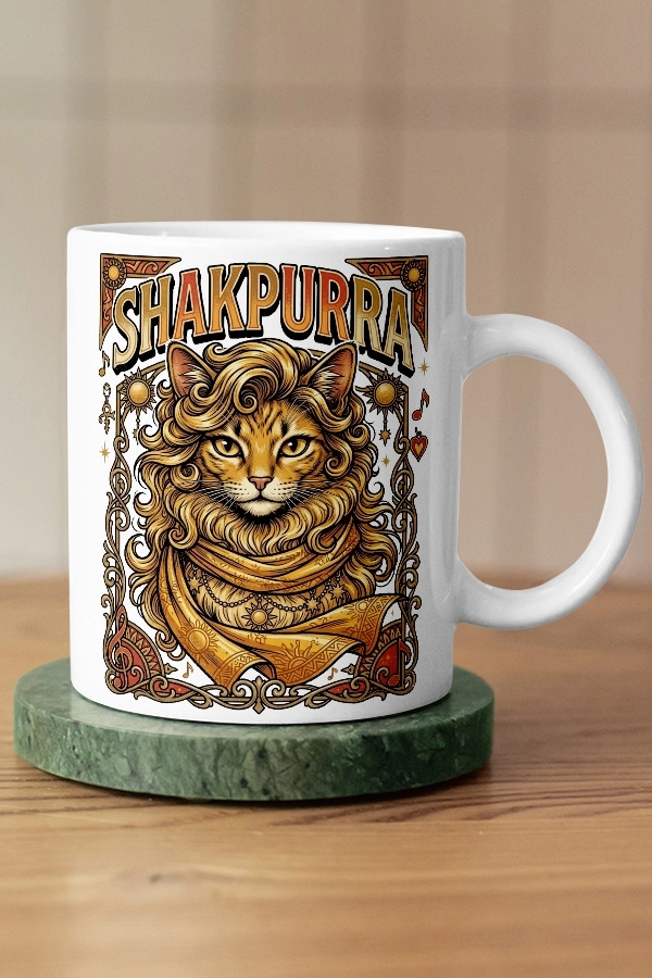 Shakira - Shakpurra Kedi Pop Tasarım Kupa