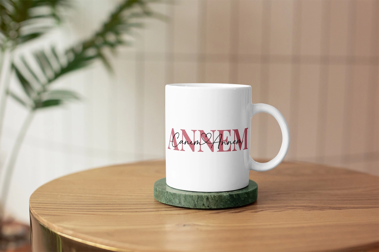 ’’Canım Annem’’ Yazılı Tasarım Kupa  - Anneler Günü Hediyesi