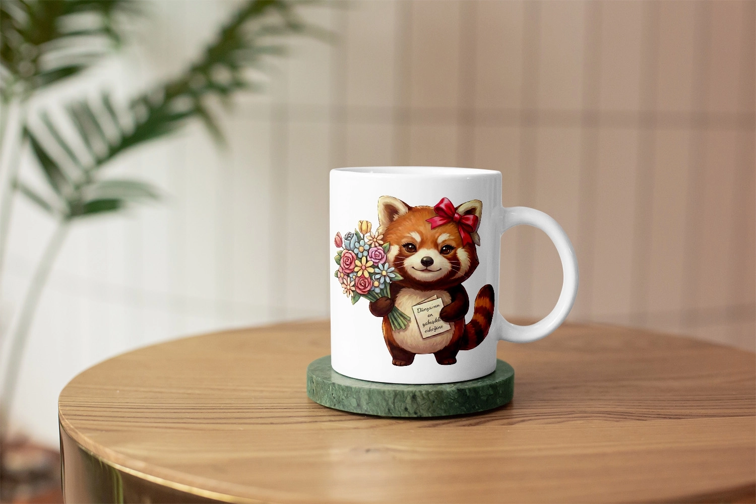 Kızıl Panda - Dünya’nın En Yakışıklı Erkeğine Kupa Tasarımı – Sevgililer Günü Özel