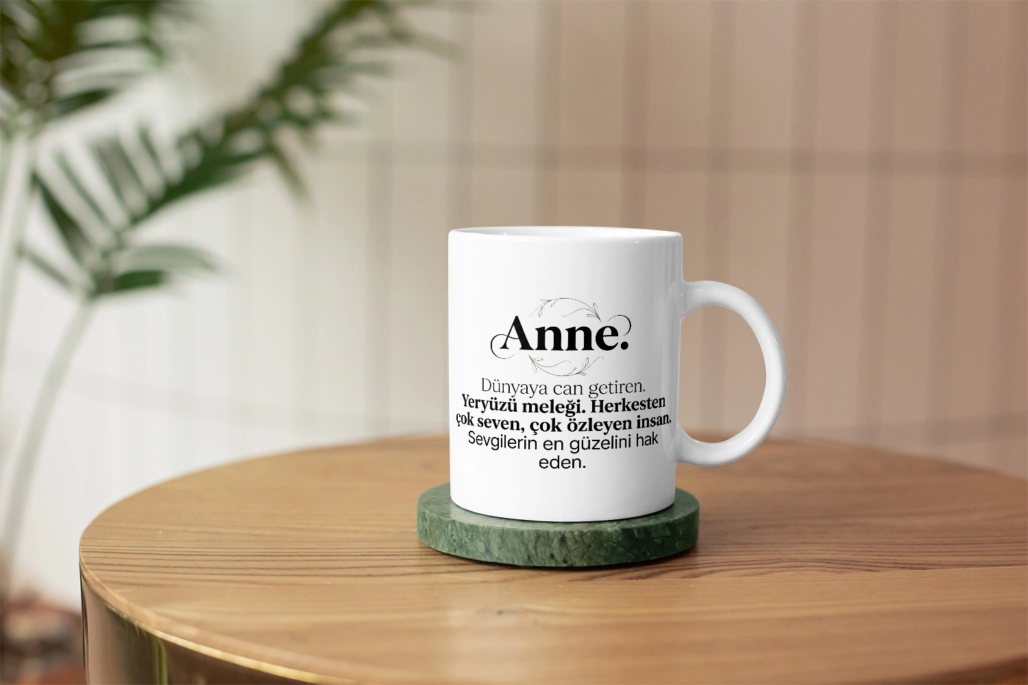 ’’Anne’’ Sözlük Anlamı Tasarımlı Kupa - Anneler Günü Hediyesi