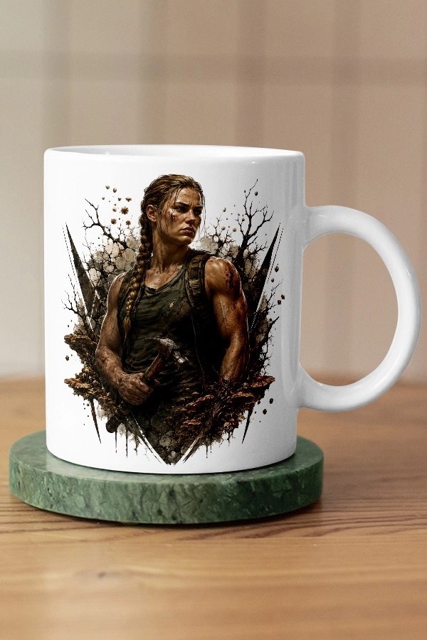 Abby Karakter Tasarımlı The Last of Us Fan Art Kupa