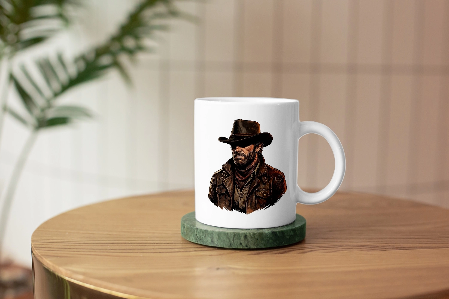 RDR 2 Fan Art Western Arthur Morgan Gamer Kupa – Kovboy Temalı Gamer Kupa 