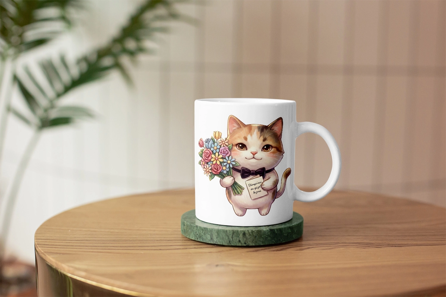 Kedi – Dünya’nın En Güzel Kızına Kupa Tasarımı – Sevgililer Günü Özel