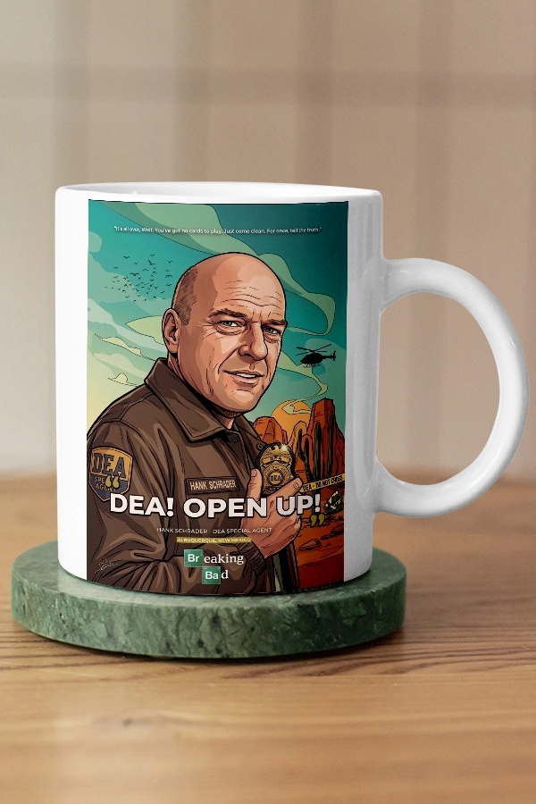 Breaking Bad Hank Schrader DEA Fan Art Kupa