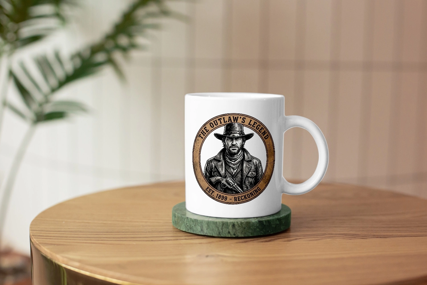 Western Kovboy Vintage Kupa – Outlaw Legend Tasarım Kupa