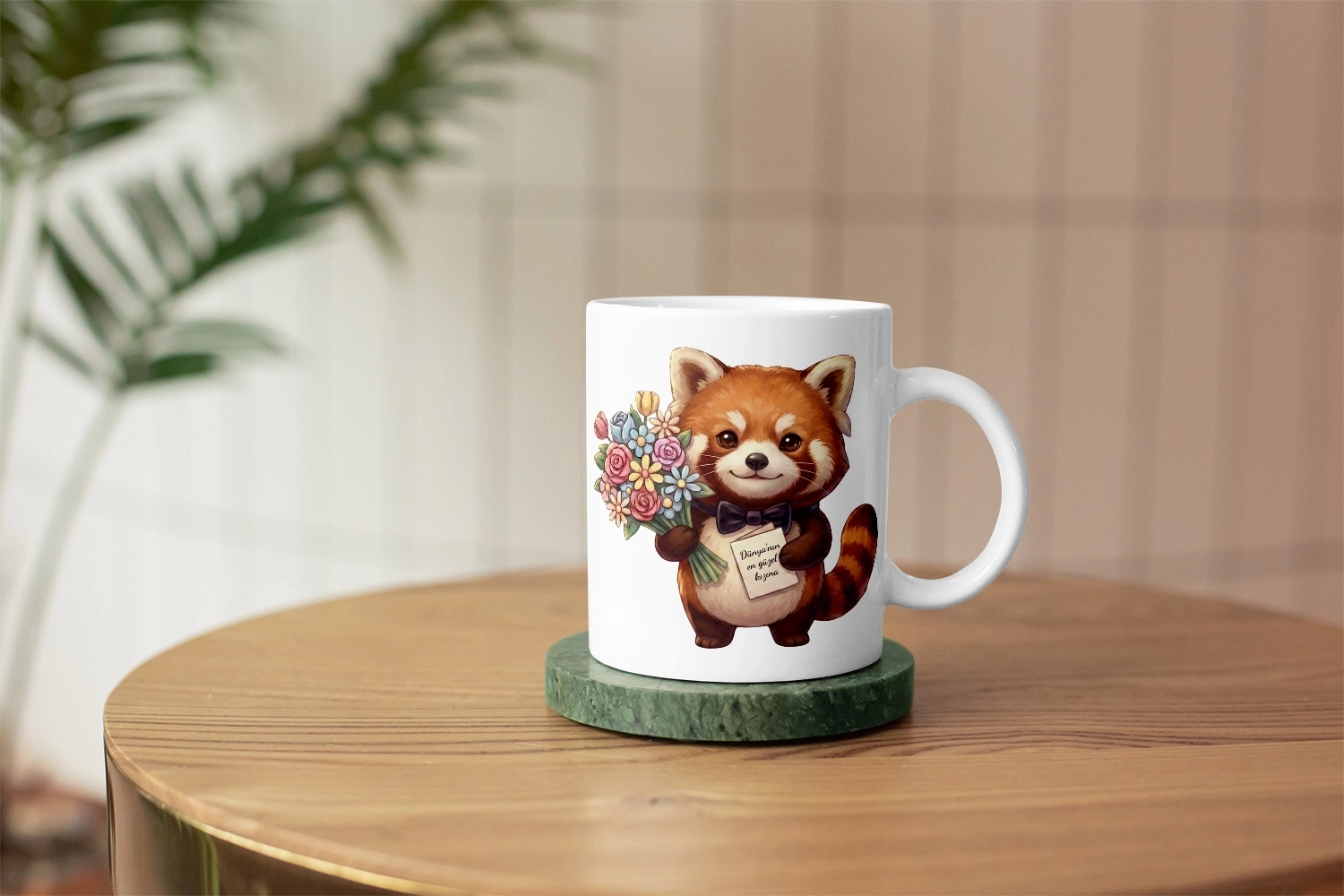 Kızıl Panda - Dünya’nın En Güzel Kızına Kupa Tasarımı – Sevgililer Günü Özel