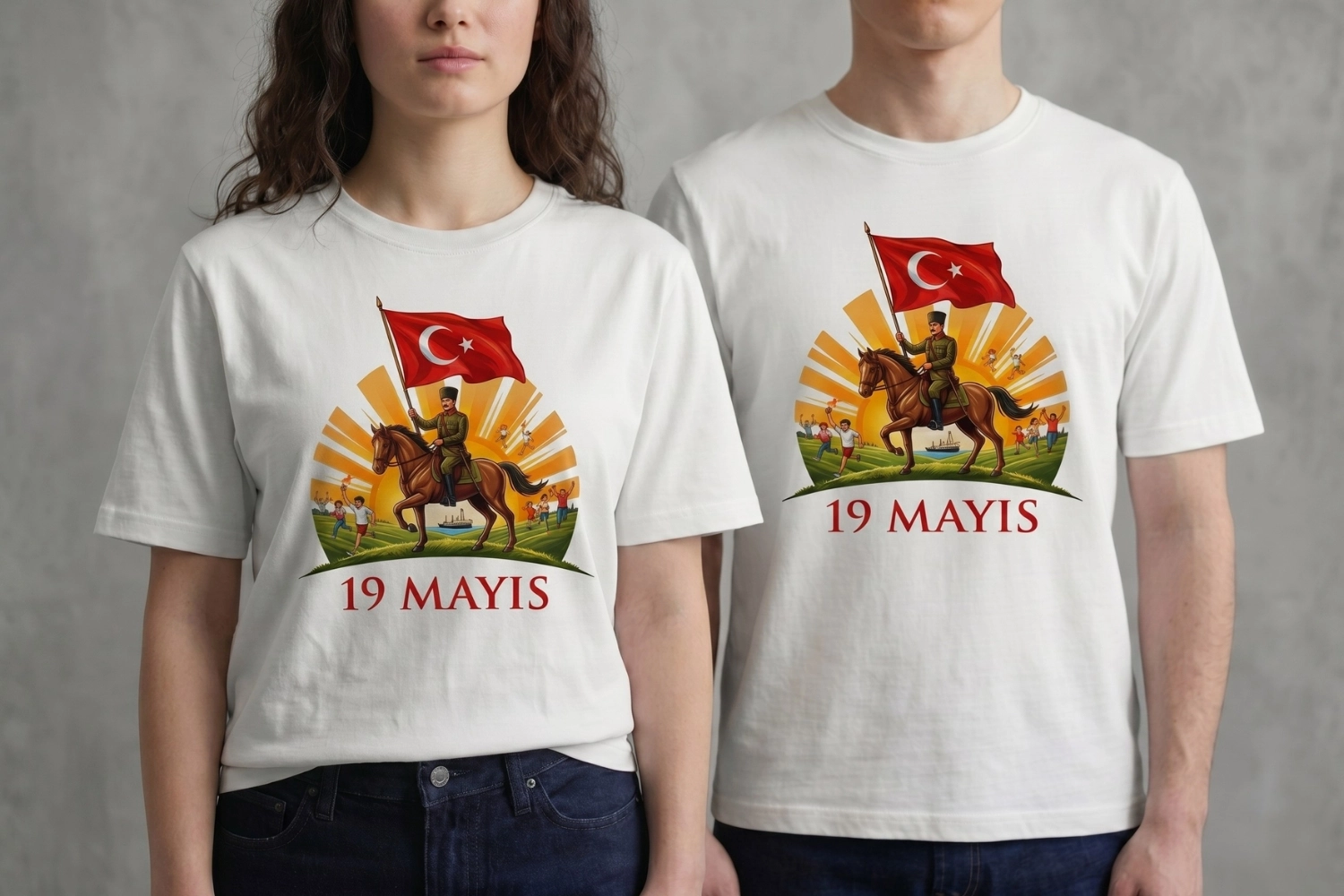 Samsun’dan Doğan Güneş Temalı 19 Mayıs Özel Baskı Tişört