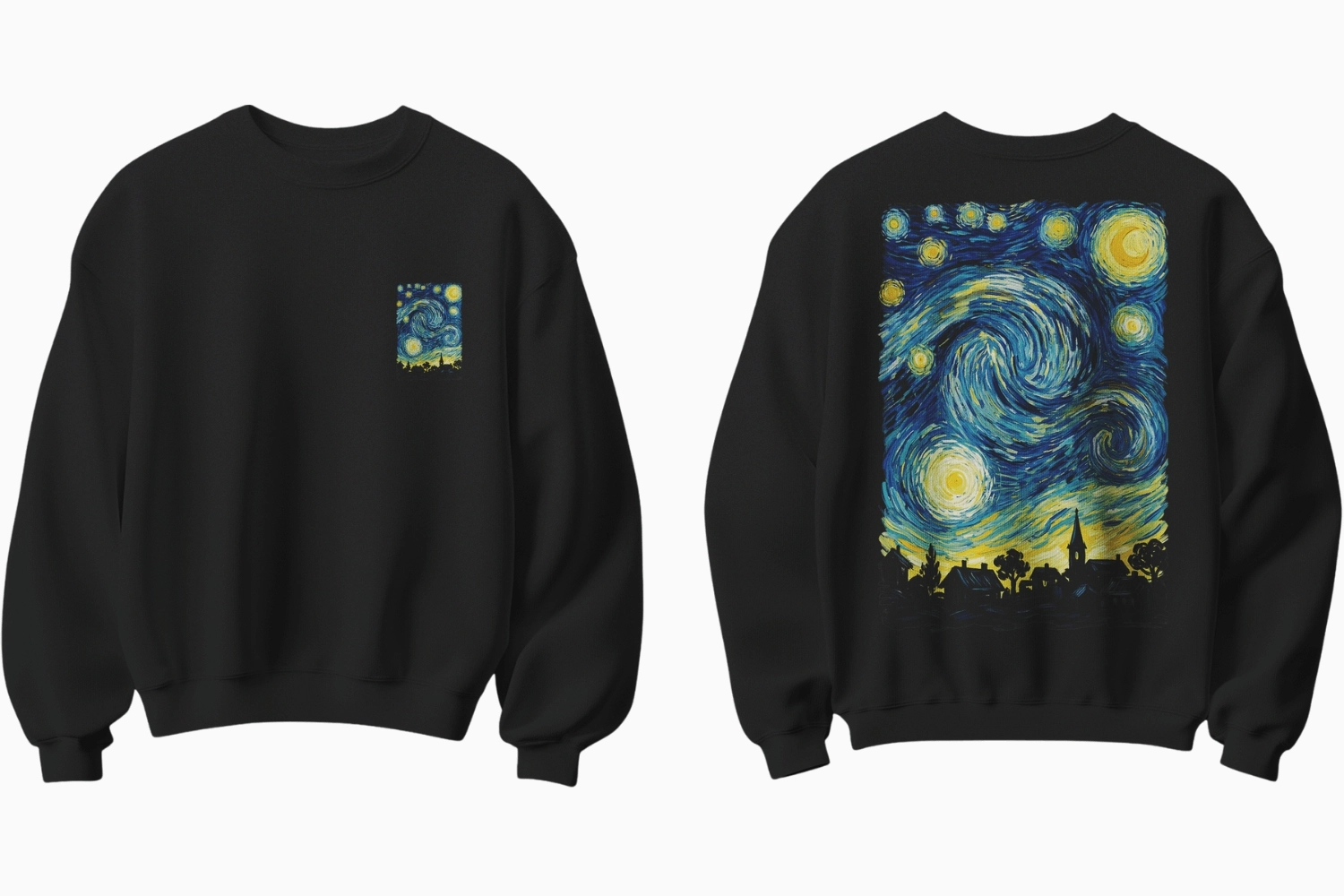 Yıldızlı Gece Temalı Sweatshirt