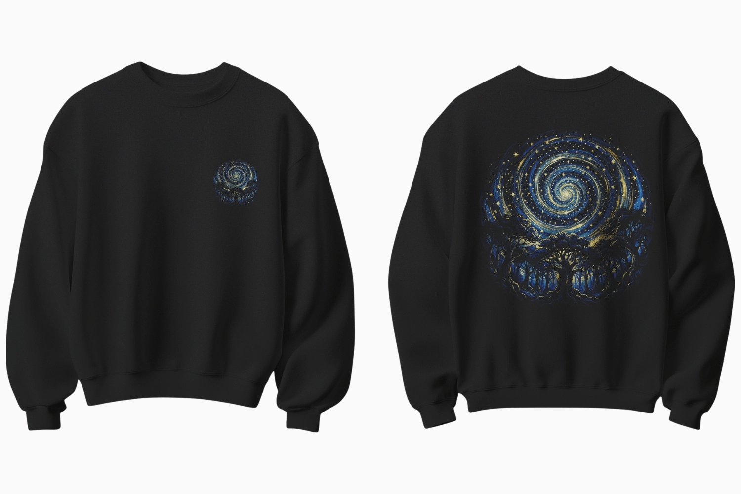 Yıldızlı Gece Temalı Sweatshirt