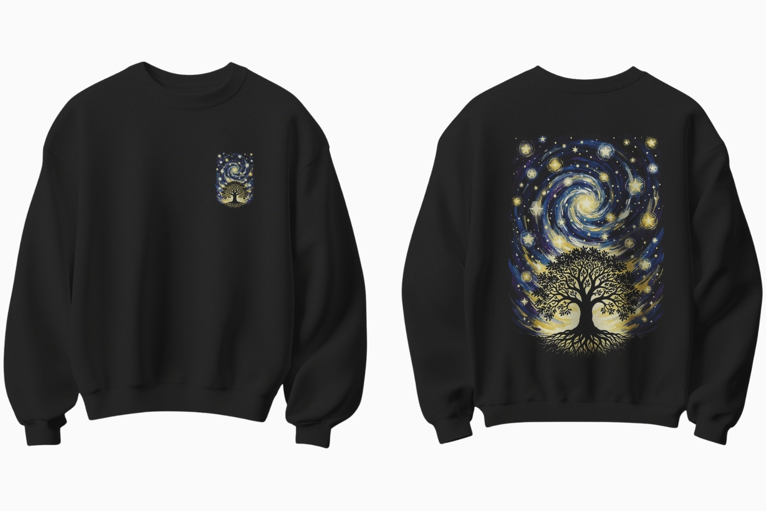 Yıldızlı Gece Temalı Sweatshirt