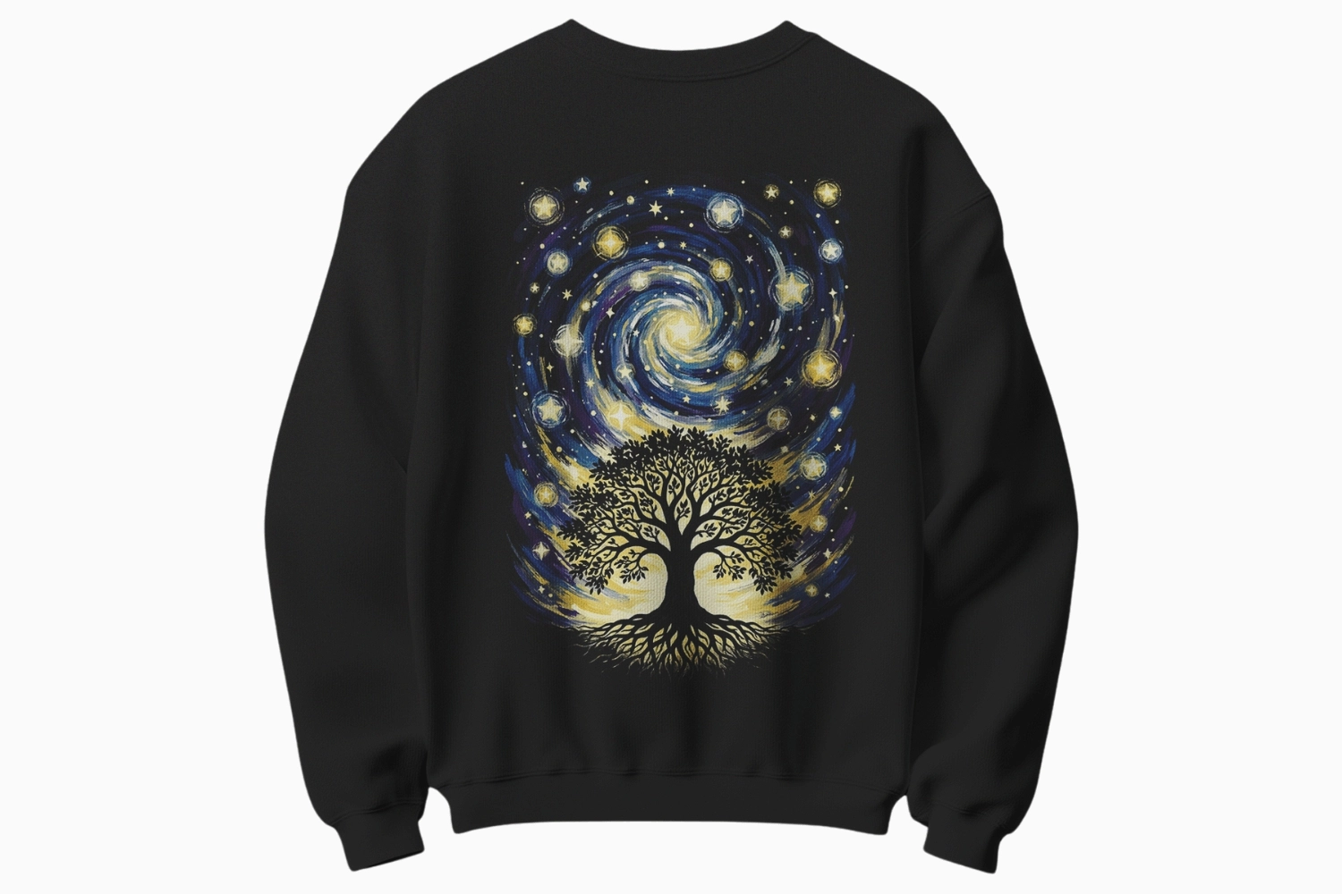 Yıldızlı Gece Temalı Sweatshirt