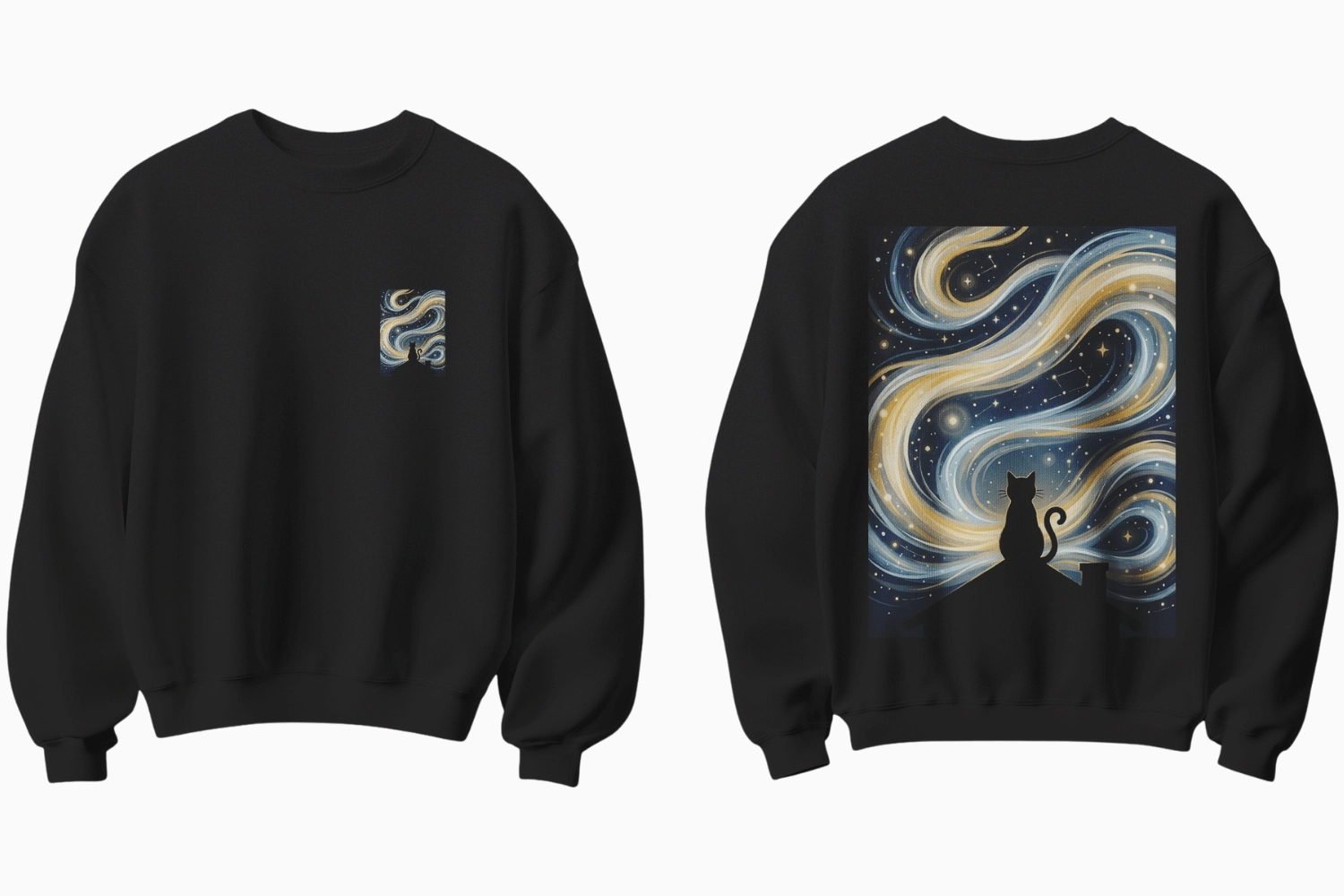 Yıldızlı Gece Temalı Sweatshirt