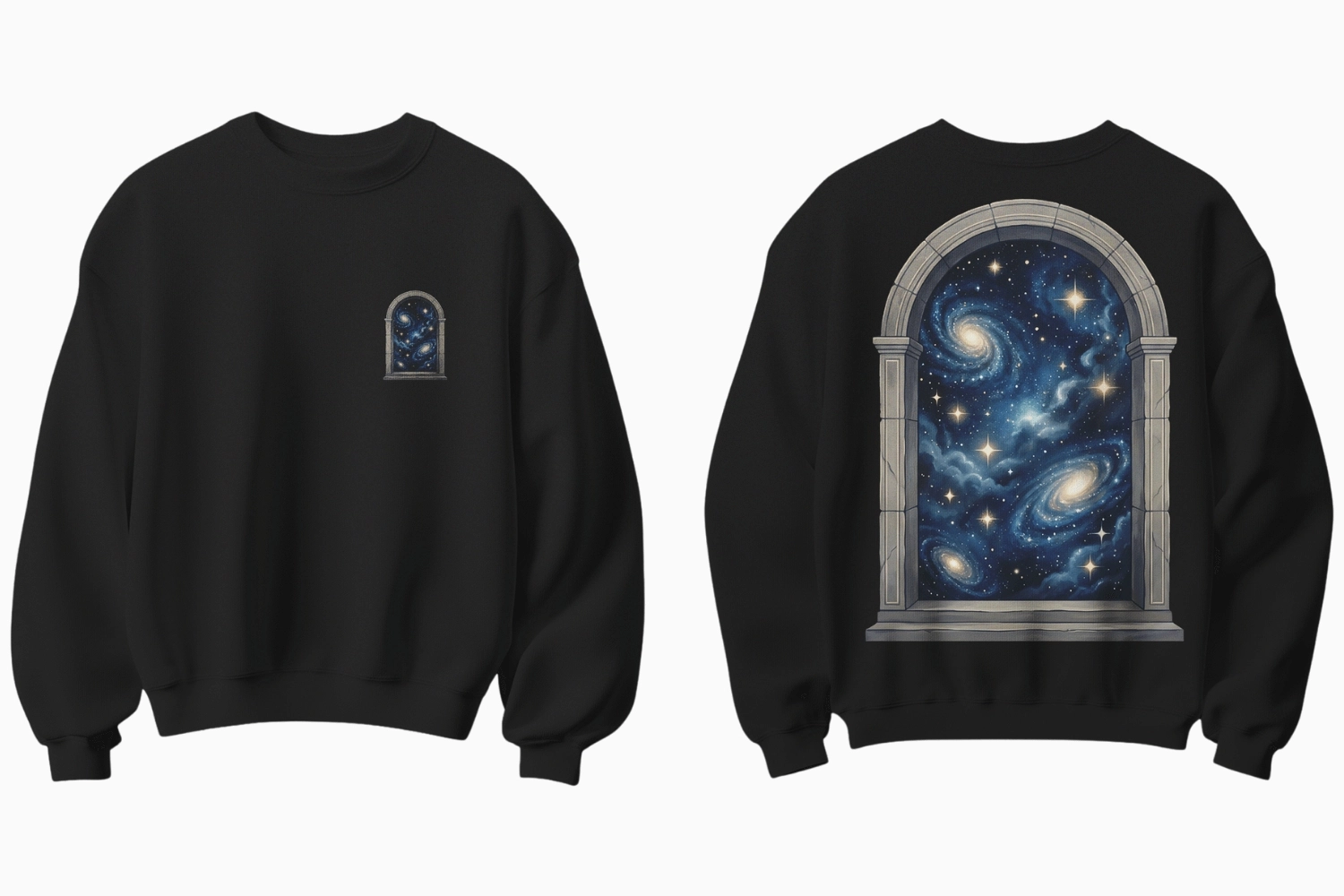 Yıldızlı Gece Temalı Sweatshirt
