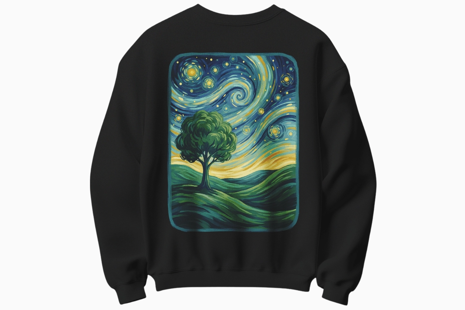 Yıldızlı Gece Temalı Sweatshirt