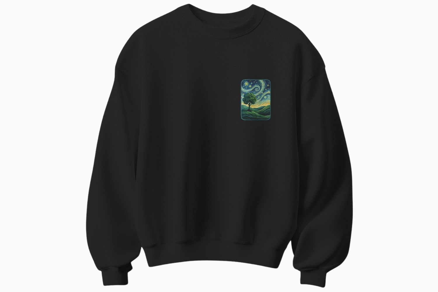 Yıldızlı Gece Temalı Sweatshirt