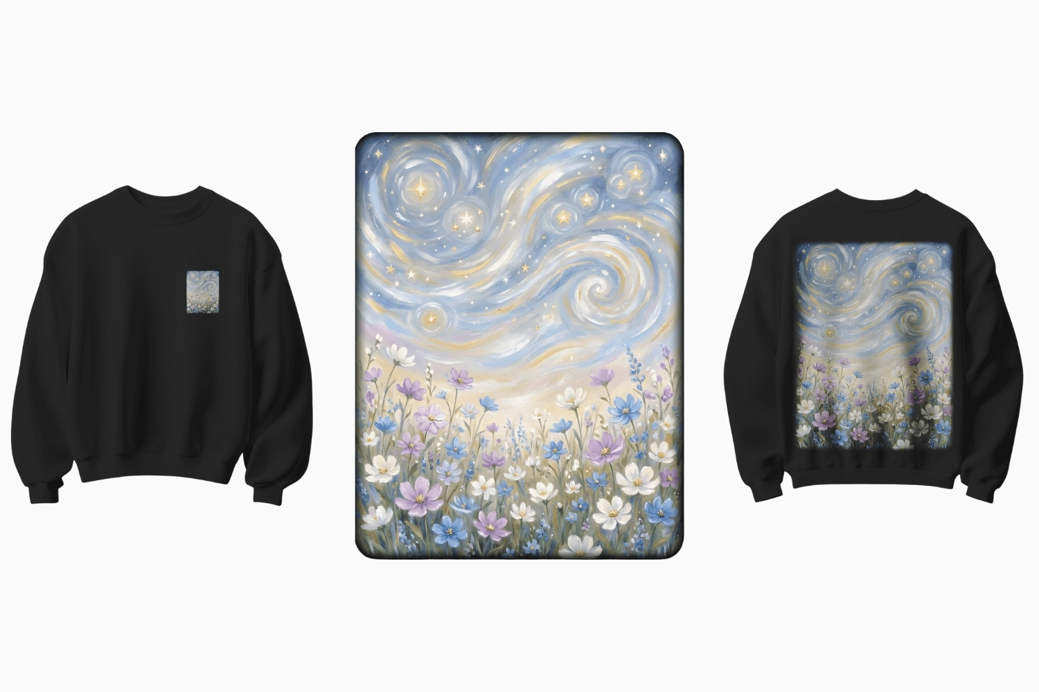 Yıldızlı Gece Temalı Sweatshirt