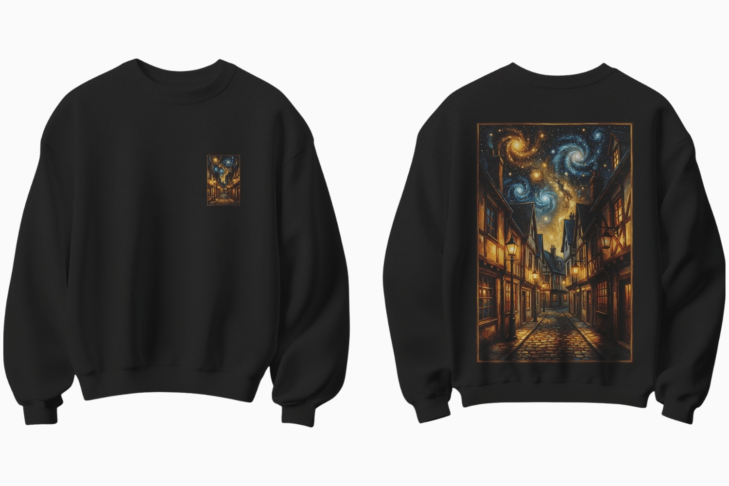 Yıldızlı Gece Temalı Sweatshirt