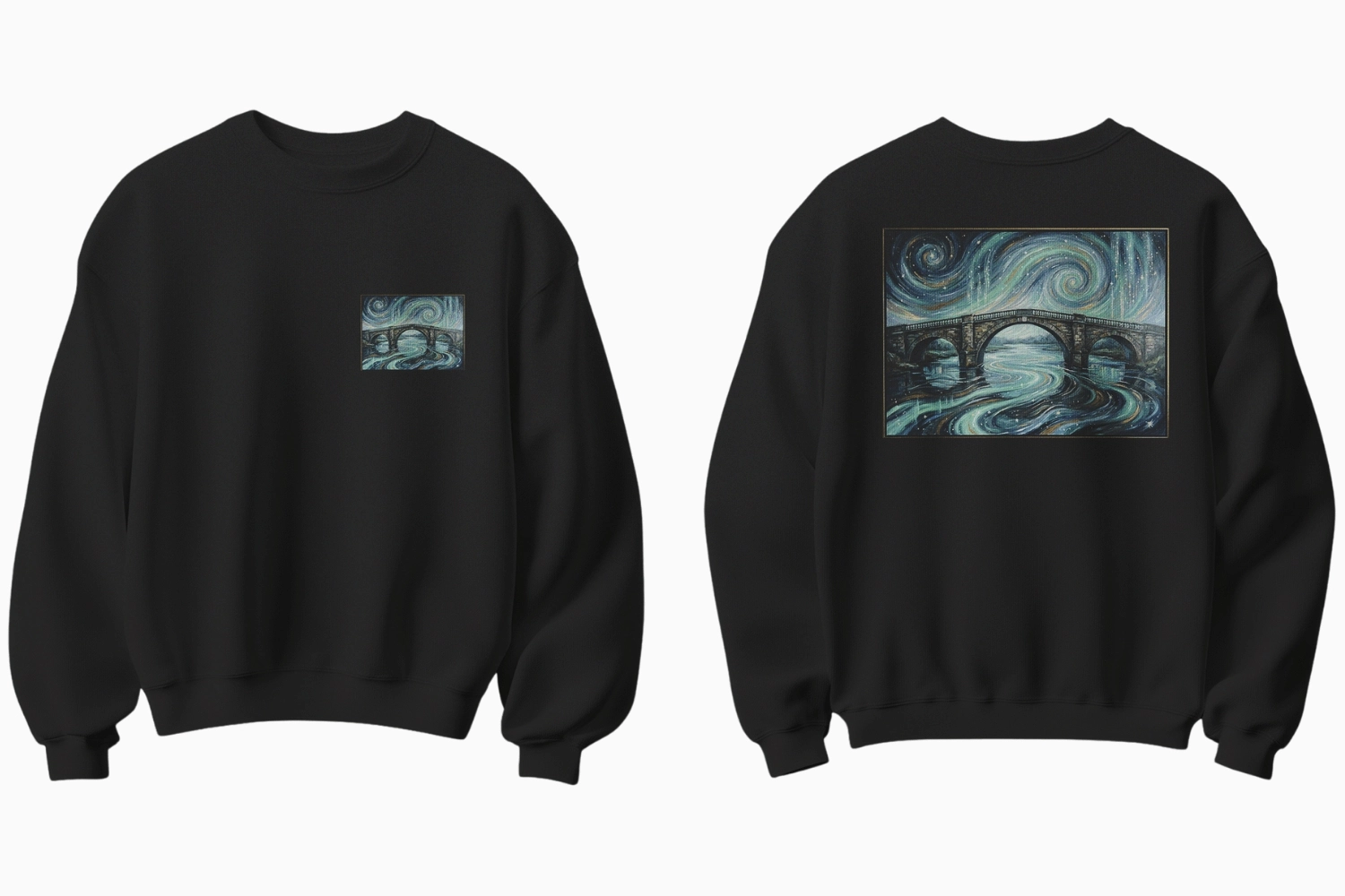 Yıldızlı Gece Temalı Sweatshirt