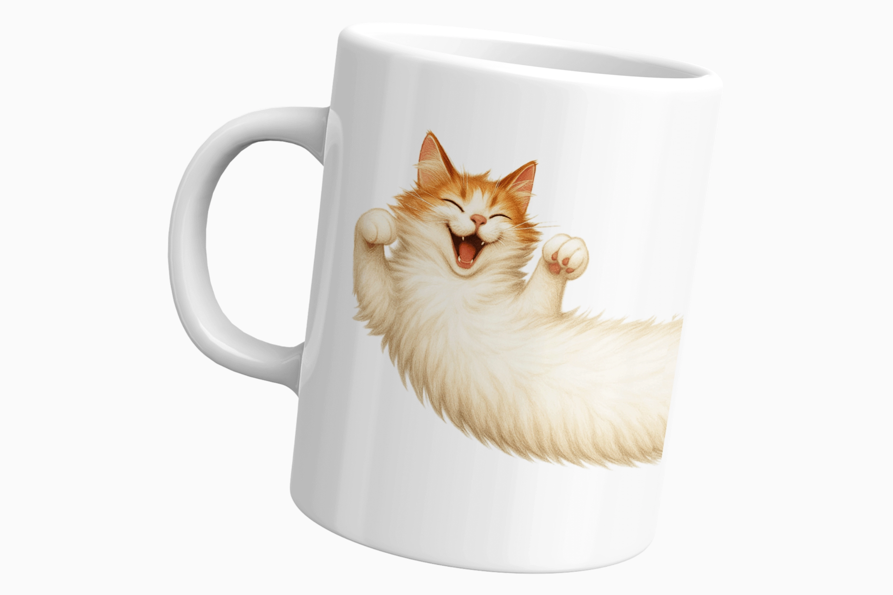 Kedi Sarmalı Temalı Kupa